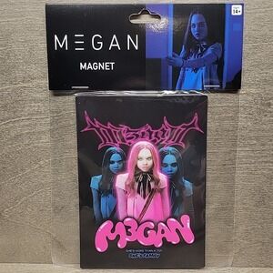 Megan M3GAN Movie Magnet Horror Killer Doll She's More Than A Toy She's Family